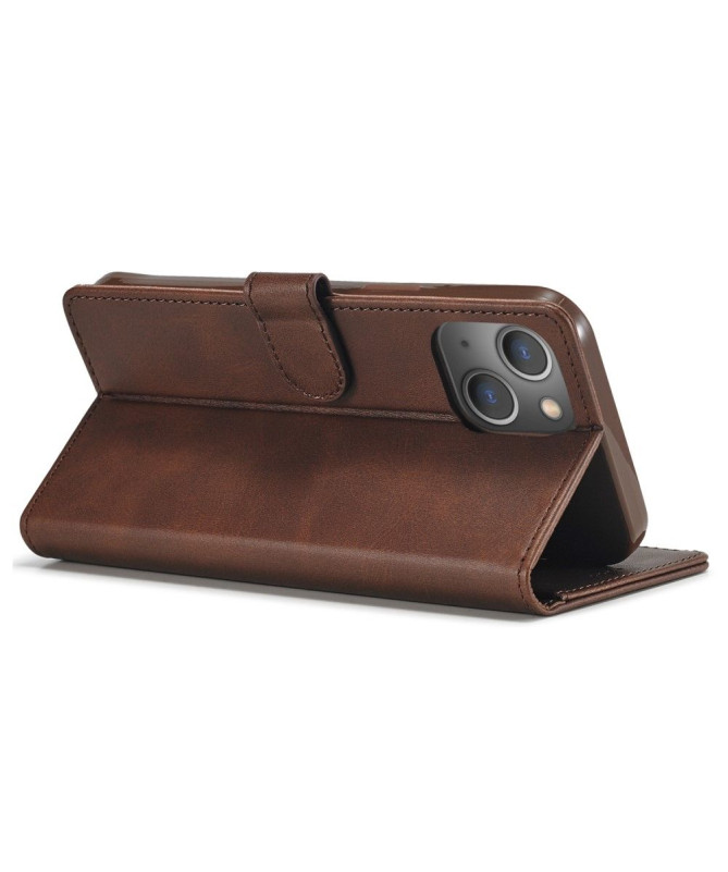 iPhone 15 Plus - Étui LC.IMEEKE cuir style portefeuille