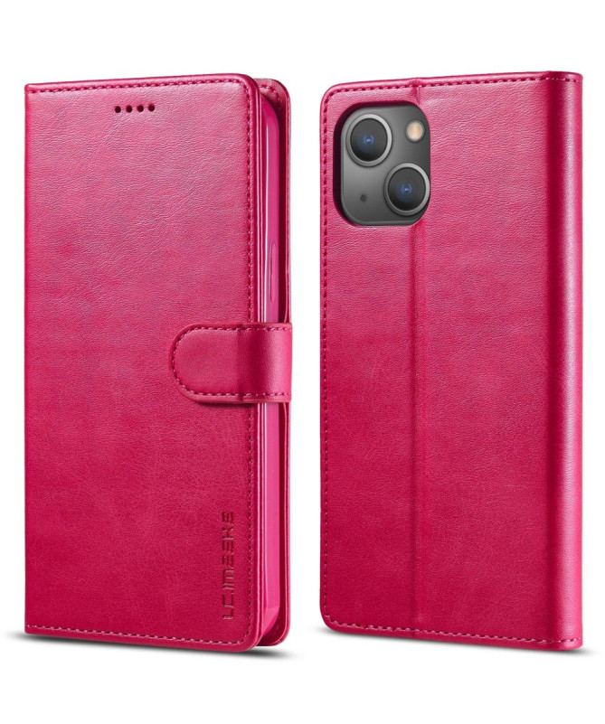 iPhone 15 Plus - Étui LC.IMEEKE cuir style portefeuille