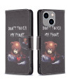 Housse iPhone 15 Plus Ours avec tronçonneuse