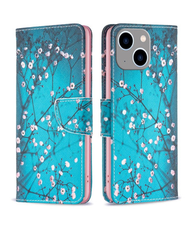 Housse iPhone 15 Plus Branches Fleuries