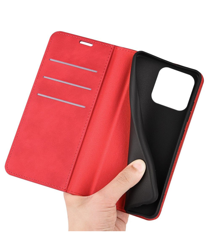 Étui iPhone 15 Plus simili cuir fonction stand