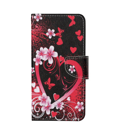 Housse iPhone 15 Pro Max Coeur Fleuri