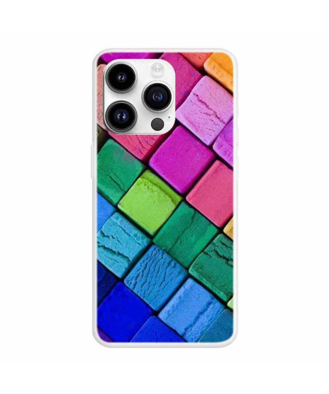 Coque iPhone 15 Pro Max Blocs Colorés