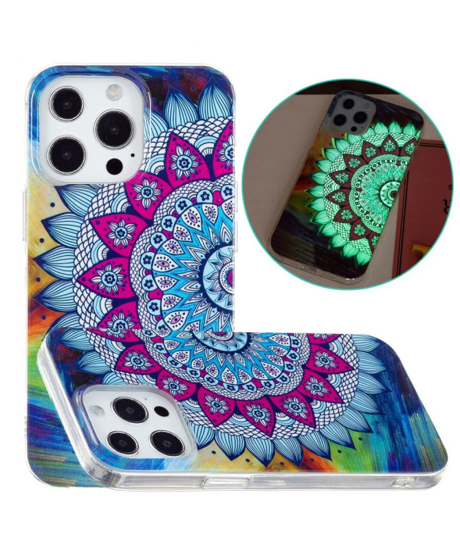 Coque iPhone 15 Pro Max Luminous Mandala Coloré