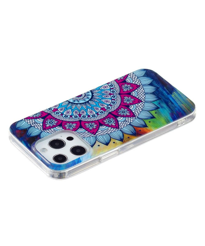 Coque iPhone 15 Pro Max Luminous Mandala Coloré