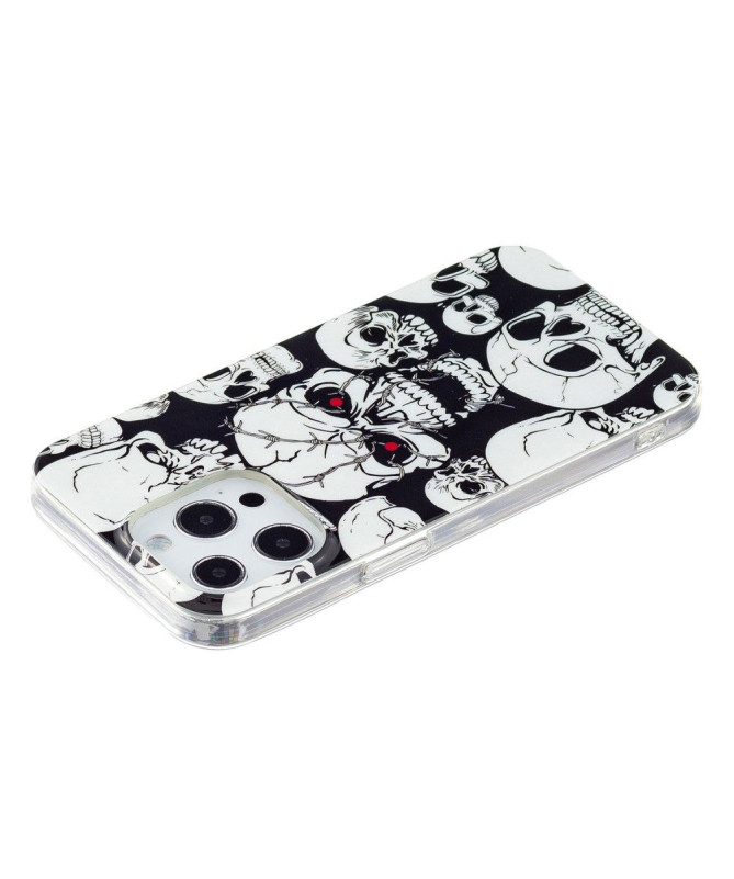Coque iPhone 15 Pro Max Luminous tête de mort