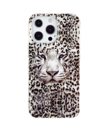 Coque iPhone 15 Pro Max Luminous Panthère des neiges