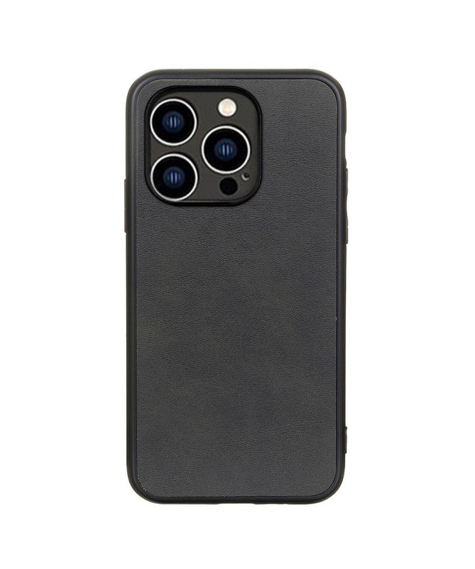 Coque iPhone 15 Pro Max Aspect Cuir Rétro