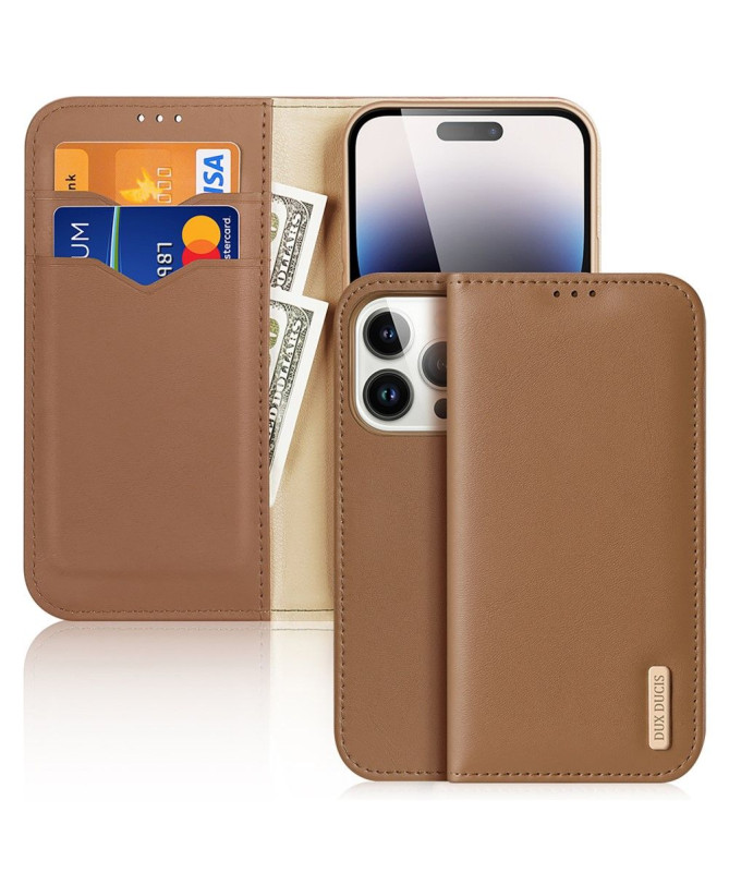Housse iPhone 15 Pro HIVO Series Cuir