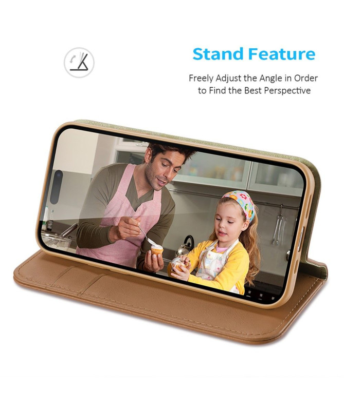 Housse iPhone 15 Pro HIVO Series Cuir