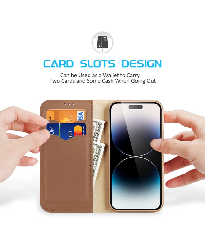 Housse iPhone 15 Pro HIVO Series Cuir