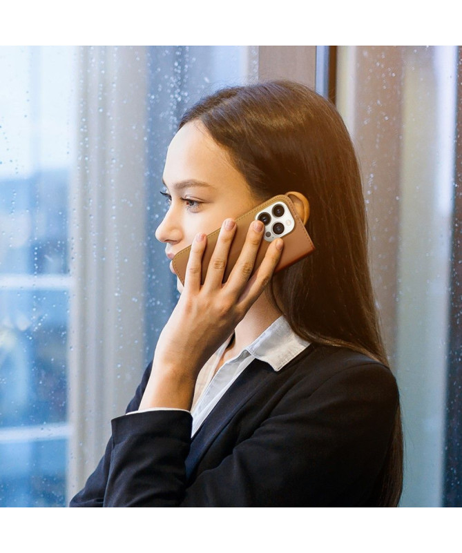 Housse iPhone 15 Pro HIVO Series Cuir
