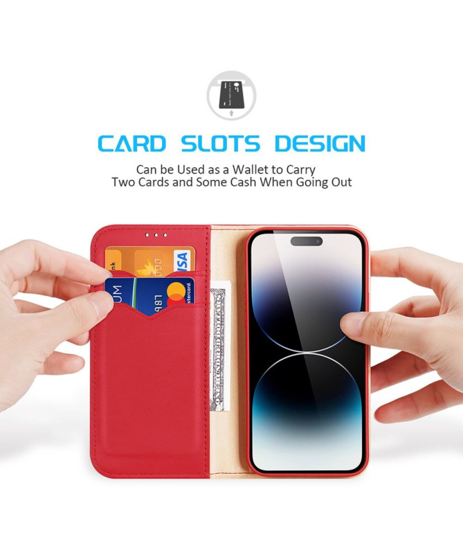 Housse iPhone 15 Pro HIVO Series Cuir