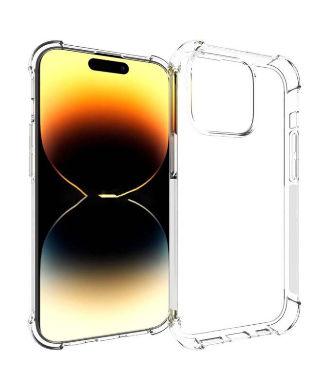 Coque iPhone 15 Pro transparente angles renforcés