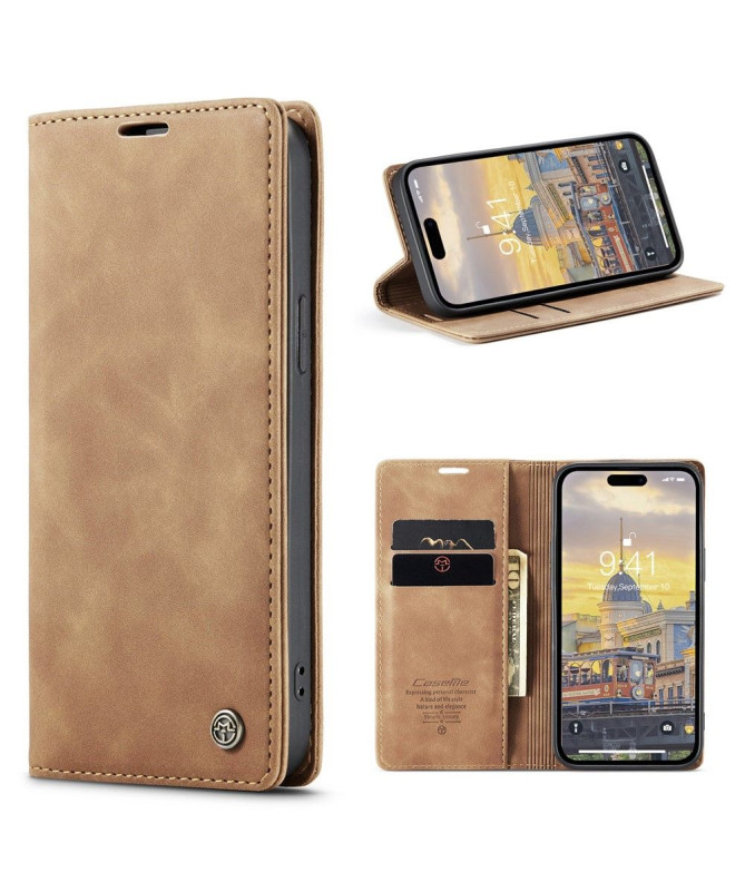 Housse iPhone 15 Pro Golias imitation cuir