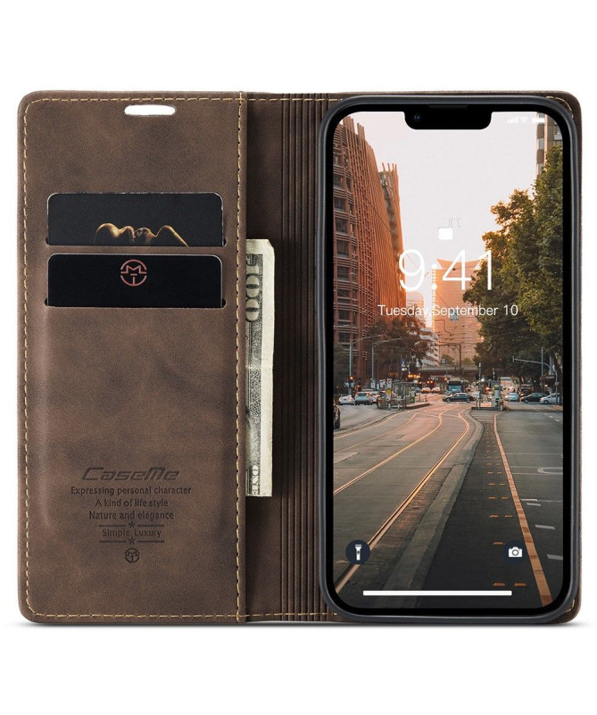 Housse iPhone 15 Pro Golias imitation cuir