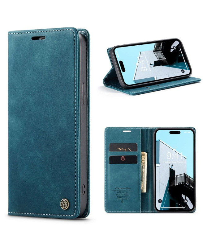 Housse iPhone 15 Pro Golias imitation cuir