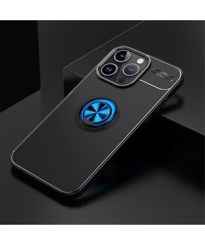 Coque iPhone 15 Pro silicone avec support rotatif