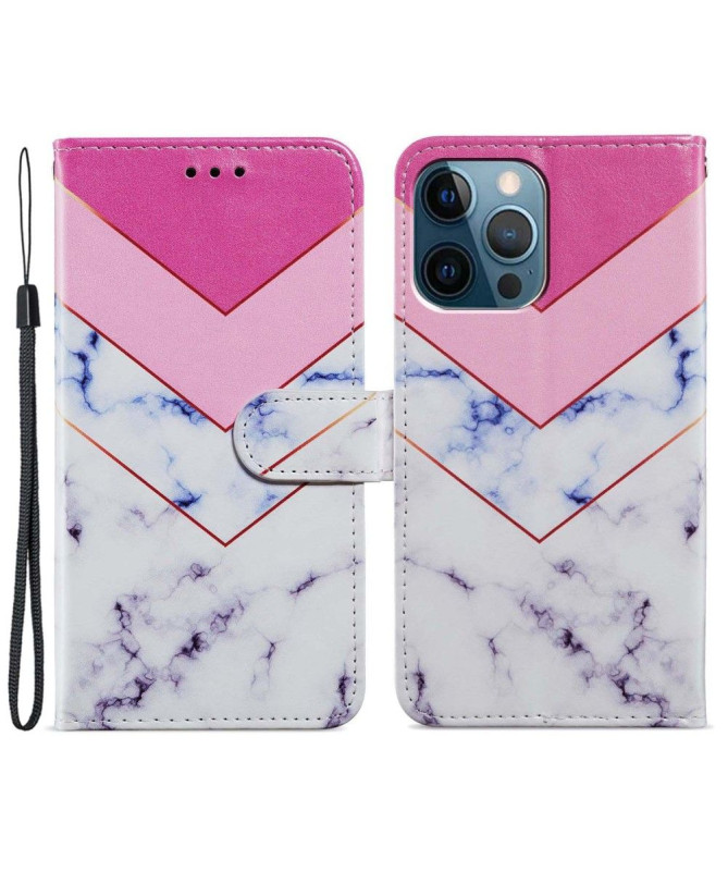 Housse iPhone 15 Pro Marbre Géométrie