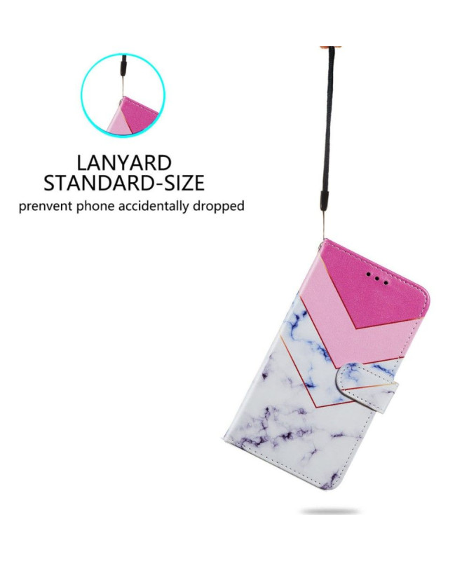 Housse iPhone 15 Pro Marbre Géométrie