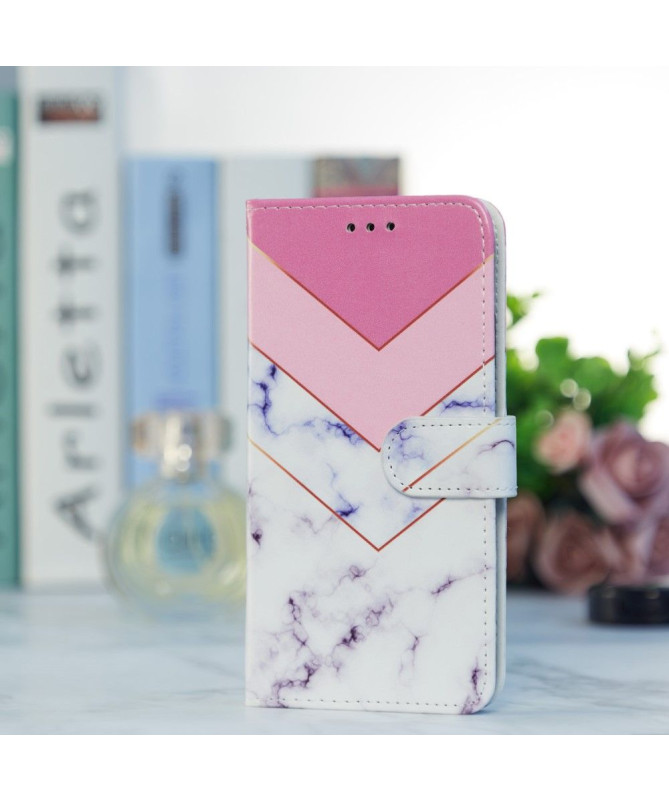 Housse iPhone 15 Pro Marbre Géométrie