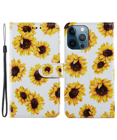 Housse iPhone 15 Pro Tournesol Fleur