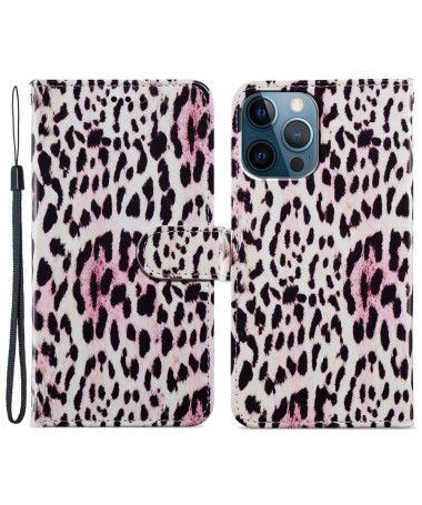 Housse iPhone 15 Pro Motif Leopard