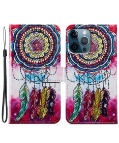 Housse iPhone 15 Pro Attrape rêves coloré