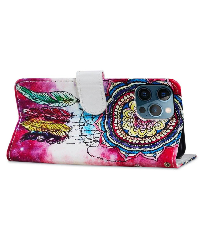 Housse iPhone 15 Pro Attrape rêves coloré