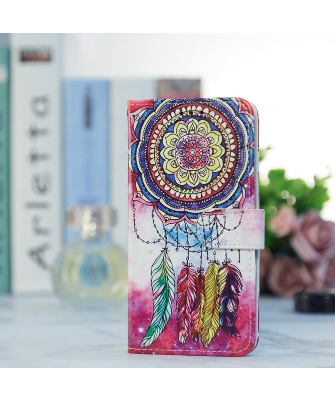 Housse iPhone 15 Pro Attrape rêves coloré