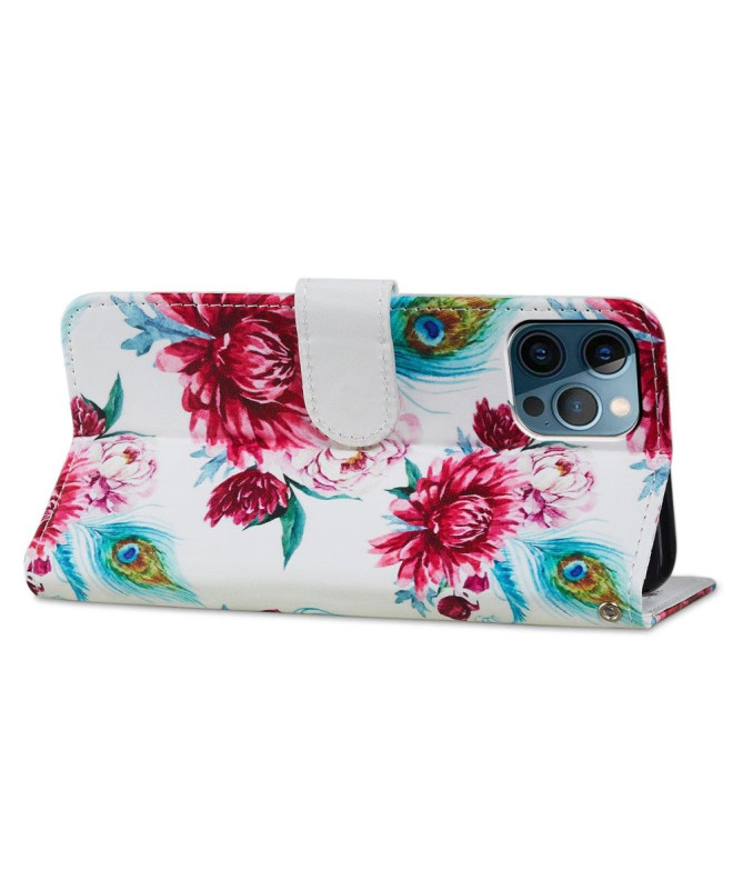 Housse iPhone 15 Pro Paon fleur