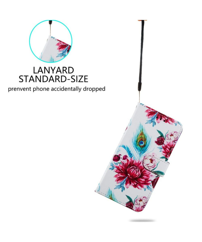 Housse iPhone 15 Pro Paon fleur