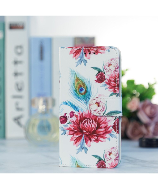 Housse iPhone 15 Pro Paon fleur