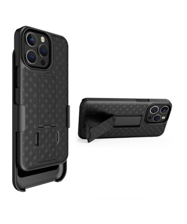 Coque iPhone 15 Pro intégrale avec clip ceinture