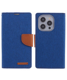 Housse iPhone 15 Pro MERCURY effet toile