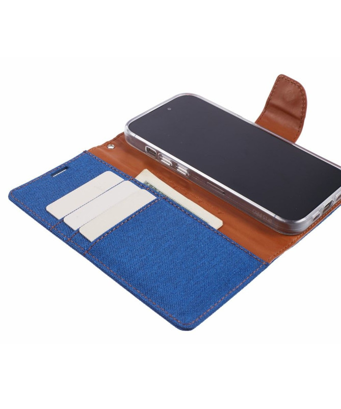 Housse iPhone 15 Pro MERCURY effet toile