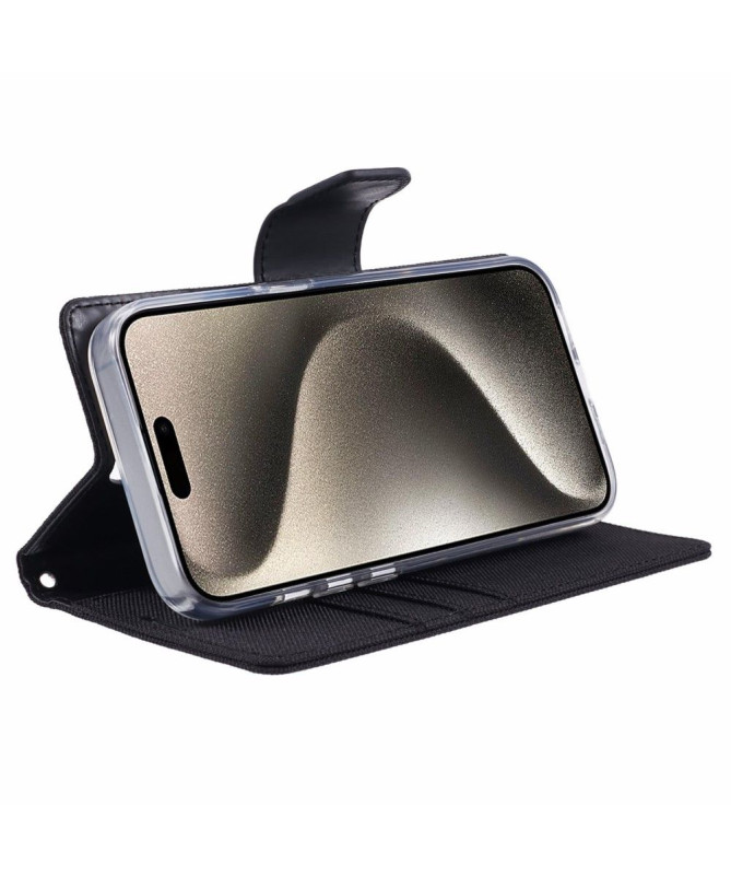 Housse iPhone 15 Pro MERCURY effet toile