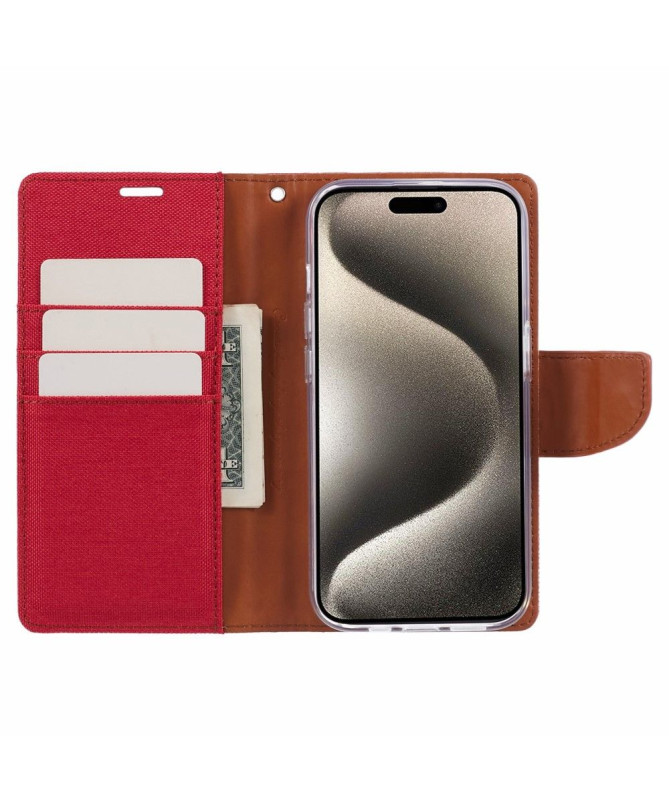 Housse iPhone 15 Pro MERCURY effet toile