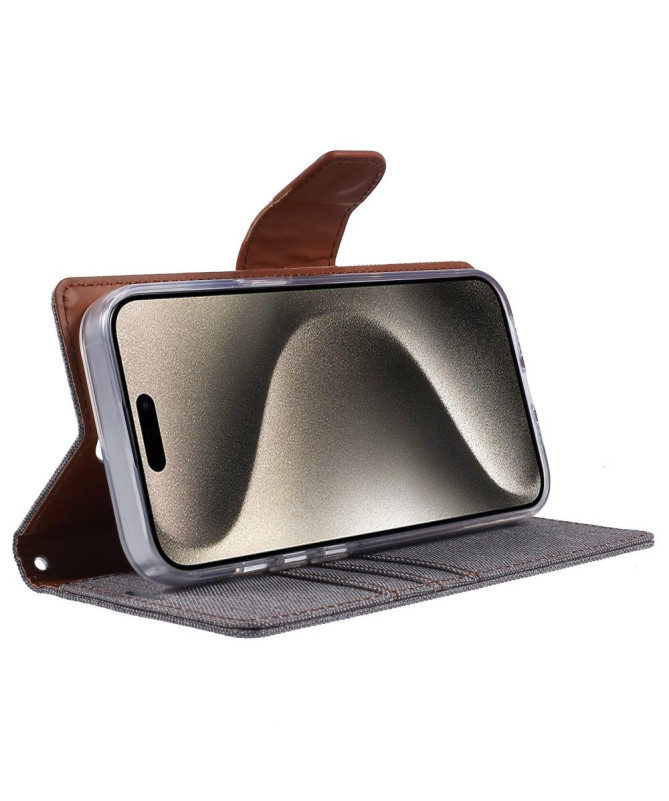 Housse iPhone 15 Pro MERCURY effet toile