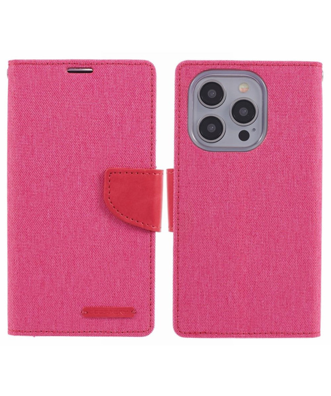 Housse iPhone 15 Pro MERCURY effet toile