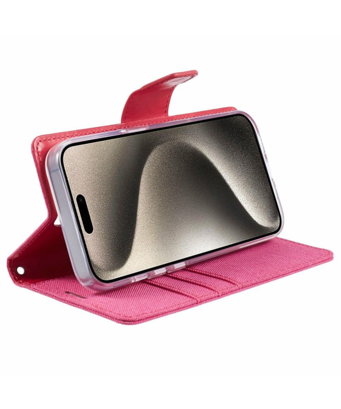 Housse iPhone 15 Pro MERCURY effet toile