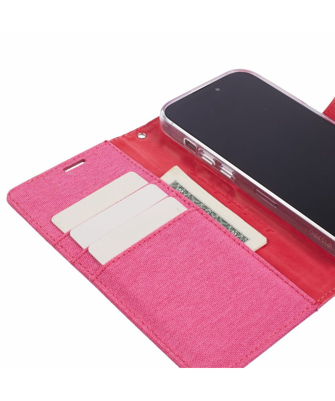 Housse iPhone 15 Pro MERCURY effet toile