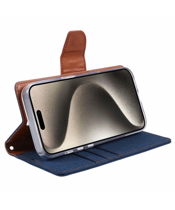 Housse iPhone 15 Pro MERCURY effet toile