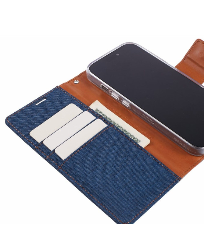 Housse iPhone 15 Pro MERCURY effet toile