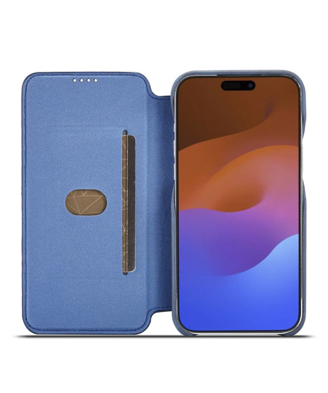 Coque iPhone 15 Pro avec rabat simili cuir