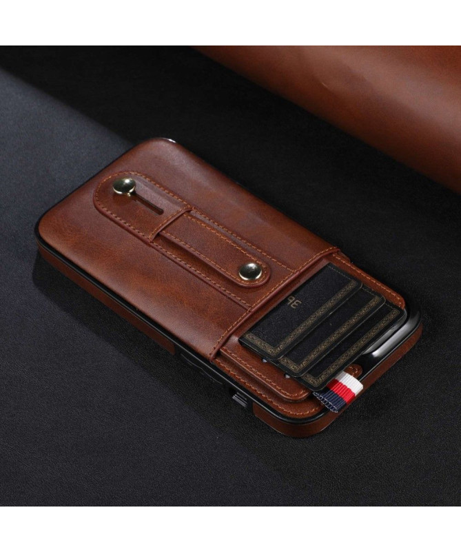 Coque iPhone 15 Pro avec Anse, Support et Porte-Carte