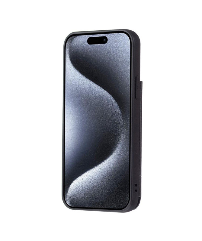 Coque iPhone 15 Pro Porte-Cartes avec Design en V