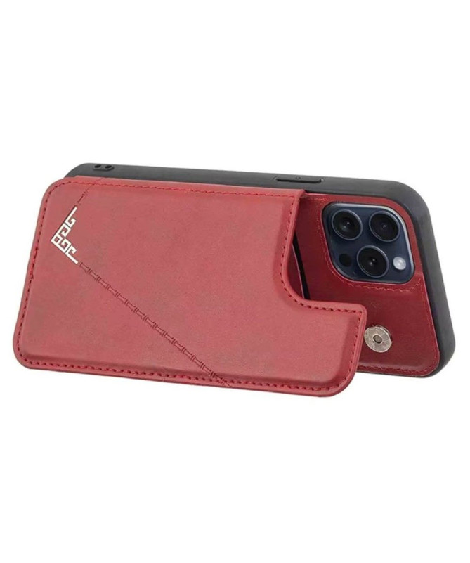 Coque iPhone 15 Pro Porte-Cartes avec Design en V