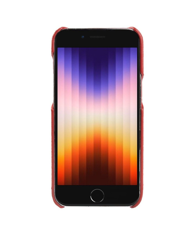 Coque iPhone 7/8/SE (2020/2022) en Cuir à Texture Litchi