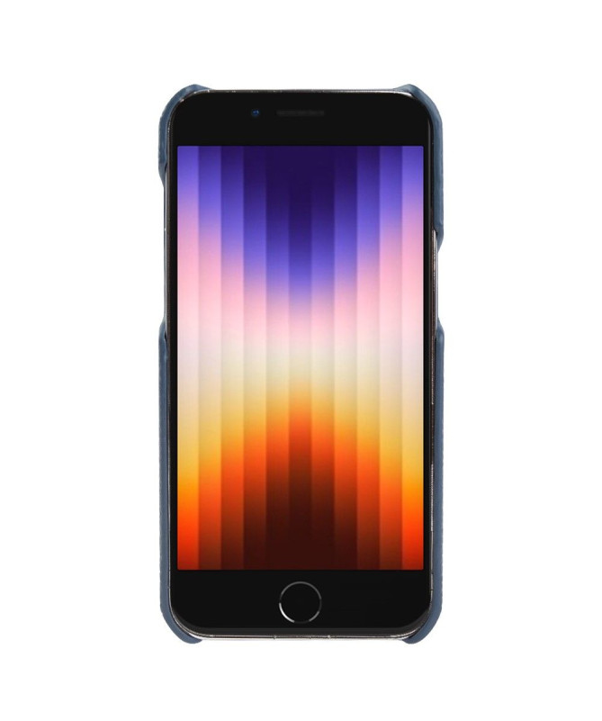 Coque iPhone 7/8/SE (2020/2022) en Cuir à Texture Litchi